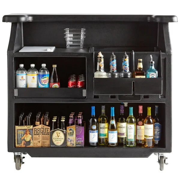 Portable Bar- Black 54"