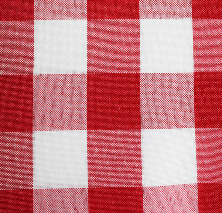 Red and White Checker Tablecloth