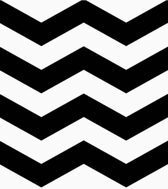 Black and White Chevron Tablecloth