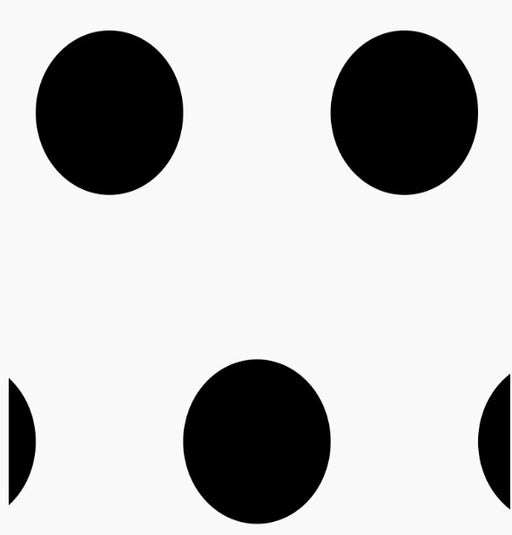 White with Black Dots